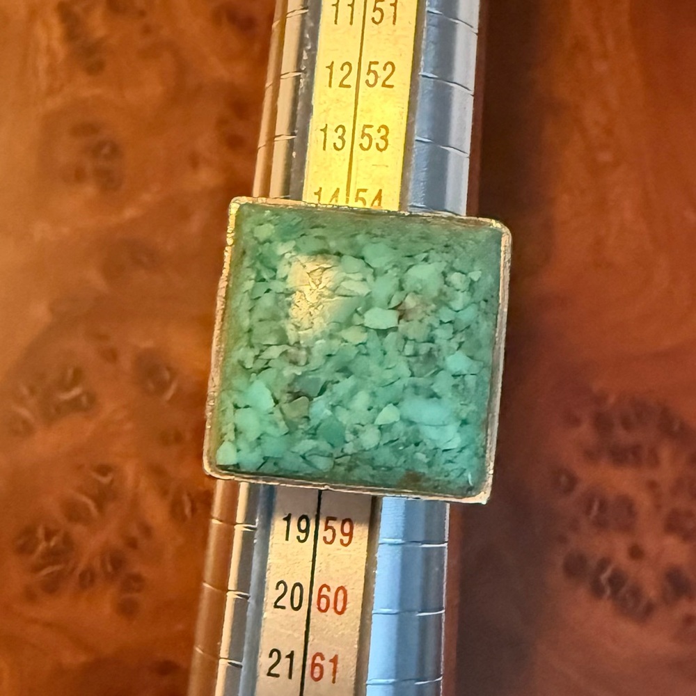 Classic Silpada Compressed Turquoise Ring